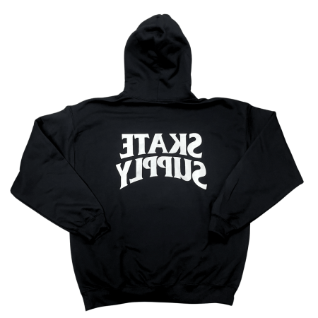 Skate Supply Reverse Logo Hoodie (Black)