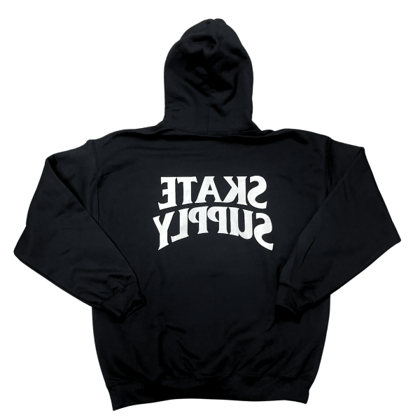 Skate Supply Reverse Logo Hoodie (Black)