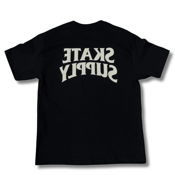 Skate Supply Reverse Logo Tee (Black)