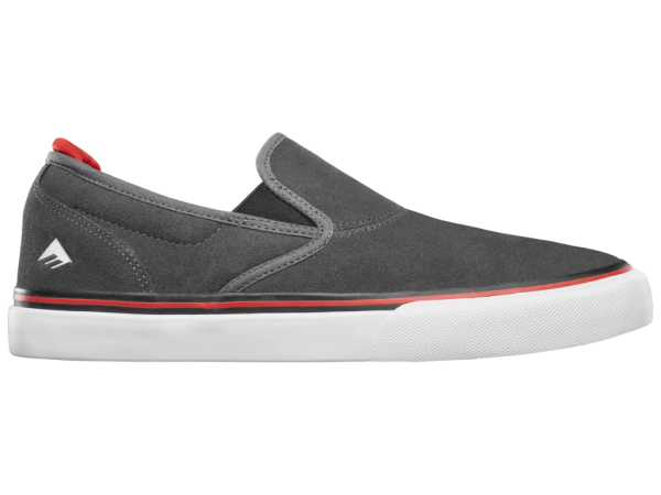 Emerica Wino G6 Slip On (Grey/Black/Red)