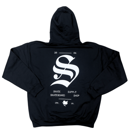 Skate Supply Gothic Hoodie (Black)