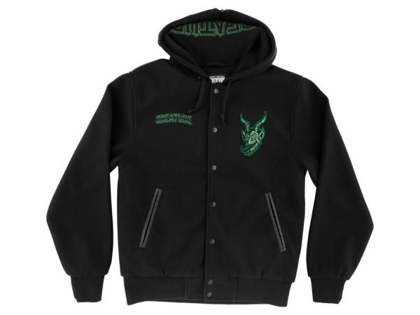 Creature Drop Out Varsity Jacket (Black)