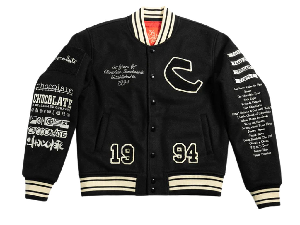 Chocolate Team Varsity Jacket