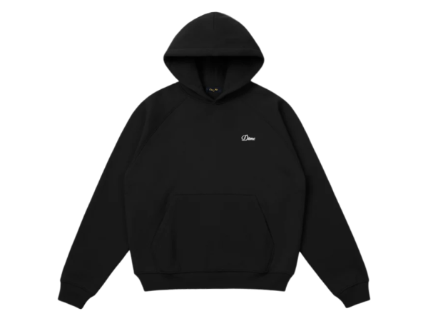 Dime Cursive Small Logo Hoodie (Black)