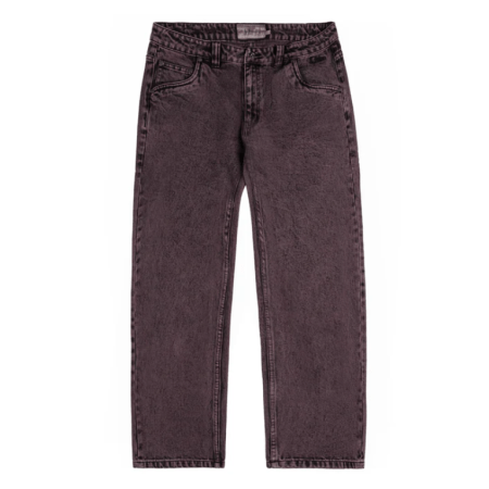 Dime Relaxed Denim Pants (Plum)