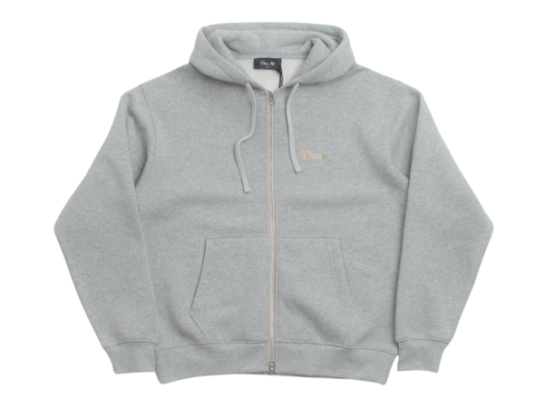 Dime Friends Zip Hoodie (Heather Grey)