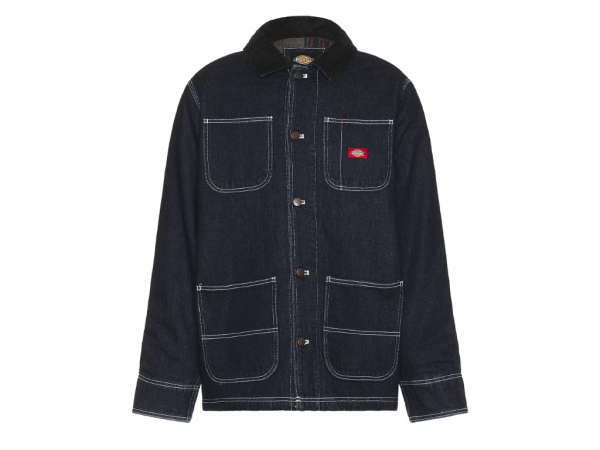 Dickies Blanket lined Denim Chore Coat (Rinsed Indigo)