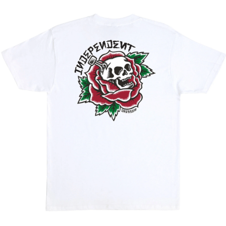 Independent Dressen Skull Rose Tee (White)