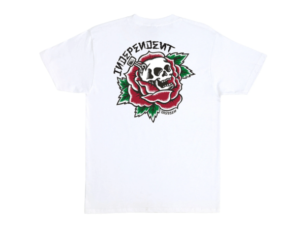 Independent Dressen Skull Rose Tee (White)