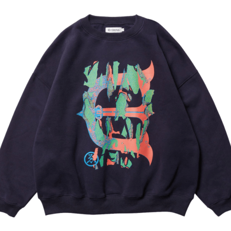 Evisen Skull Camo Crewneck (Navy)