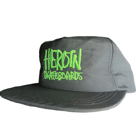 Heroin Script Nylon Hat (Black/Green)