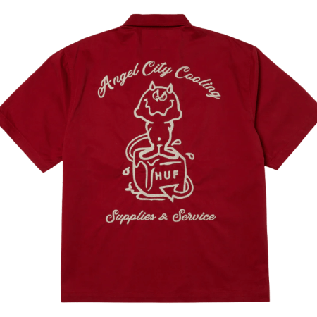 HUF Supplies & Service Shirt (Cardinal)