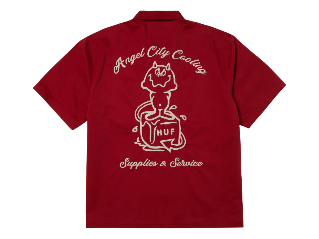 HUF Supplies & Service Shirt (Cardinal)