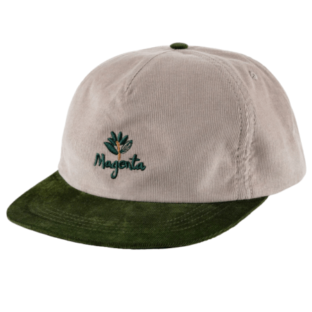 Magenta Natura Cord Snapback Hat (Sand/Olive)