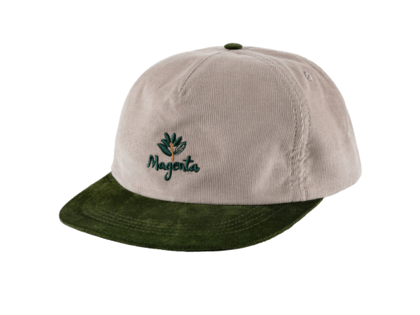 Magenta Natura Cord Snapback Hat (Sand/Olive)