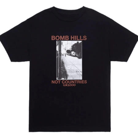 GX1000 Bomb Hills Not Countries Tee (Black/Brown)