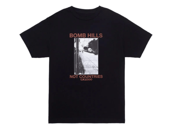 GX1000 Bomb Hills Not Countries Tee (Black/Brown)