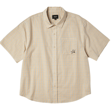 HUF H Star Plaid Shirt (Putty)