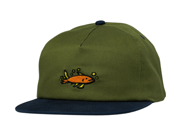 Krooked Mermaid Fish Hat (Olive/Navy)