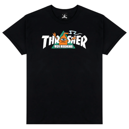 Thrasher x Toy Machine Vortex Tee (Black)