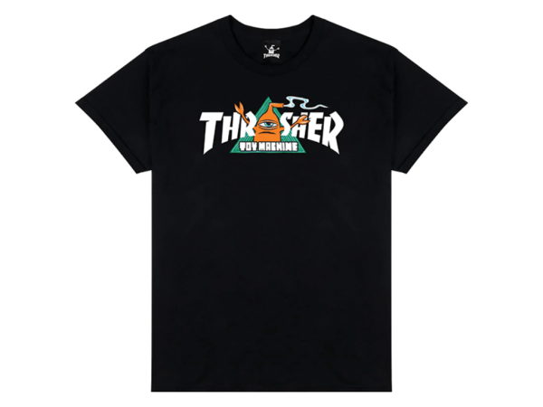 Thrasher x Toy Machine Vortex Tee (Black)