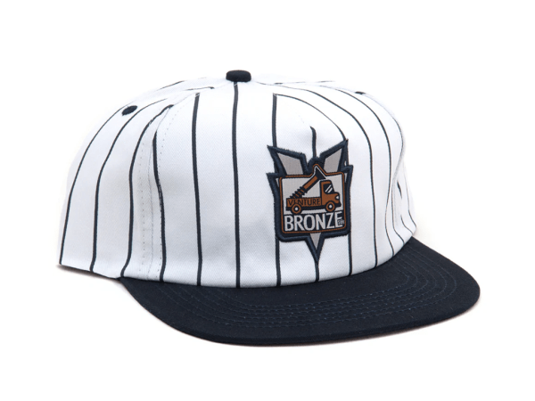 Venture X Bronze Pinstripe Hat (White/Navy)