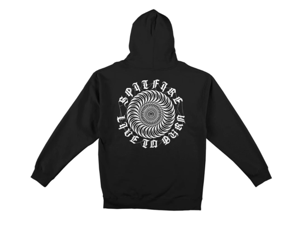 Spitfire Web Swirl Hoodie (Black)