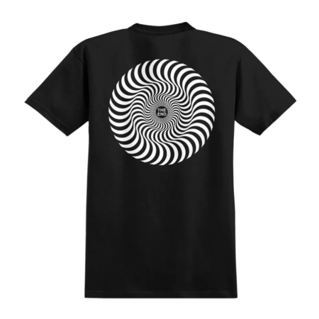 Spitfire Classic Swirl Tee (Black/White)