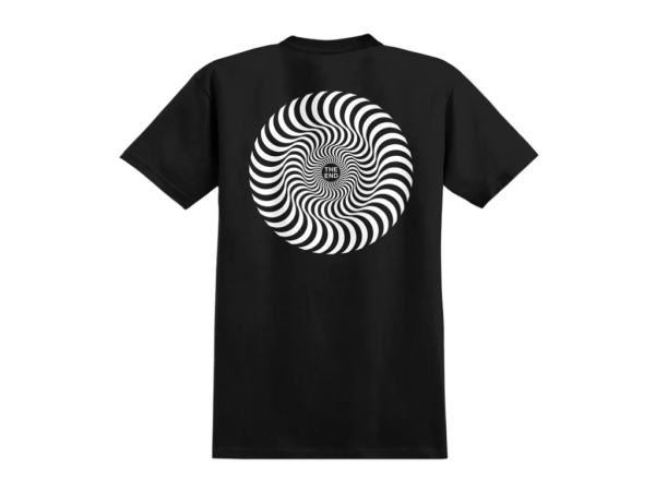 Spitfire Classic Swirl Tee (Black/White)