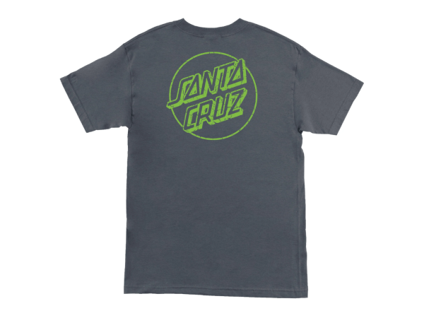 Santa Cruz Opus Dot Tee (Charcoal/Toxic Crackle)