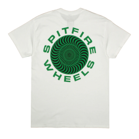 Spitfire Classic 87 Swirl Tee (White/Green)