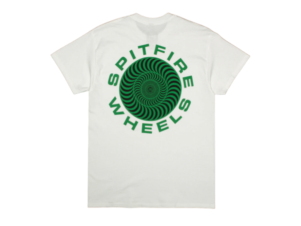 Spitfire Classic 87 Swirl Tee (White/Green)
