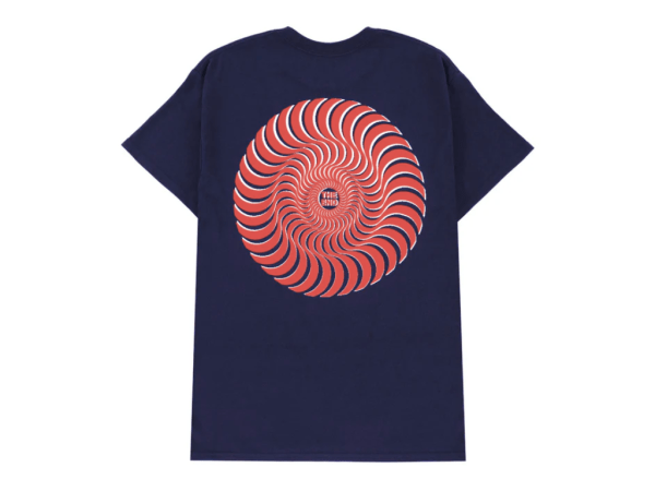 Spitfire Classic Swirl tee (Navy/Red)