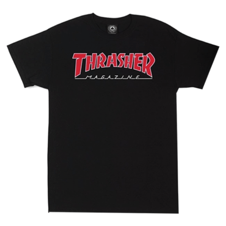 Thrasher Skate Mag Logo Tee (Black/Red)