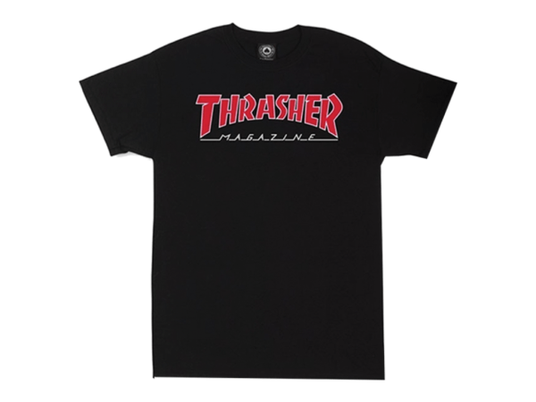 Thrasher Skate Mag Logo Tee (Black/Red)