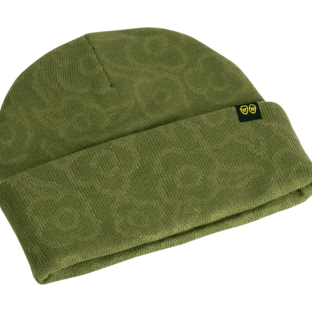 Krooked Flowers Eyes Beanie (Olive)