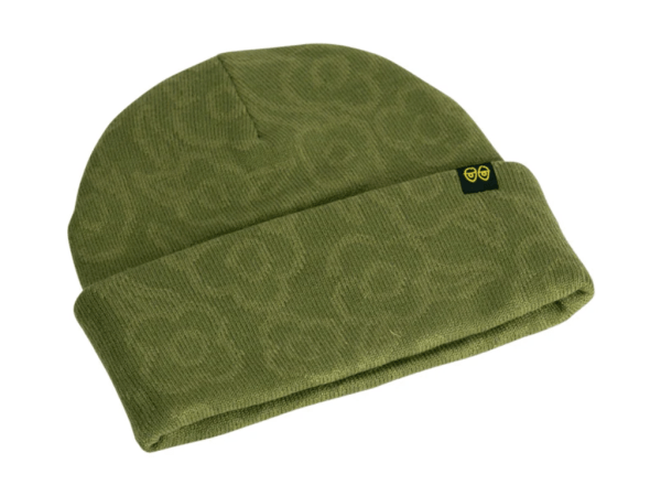 Krooked Flowers Eyes Beanie (Olive)