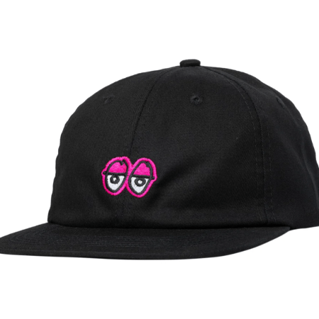 Krooked Eyes Hat (Black/Pink)