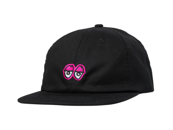 Krooked Eyes Hat (Black/Pink)
