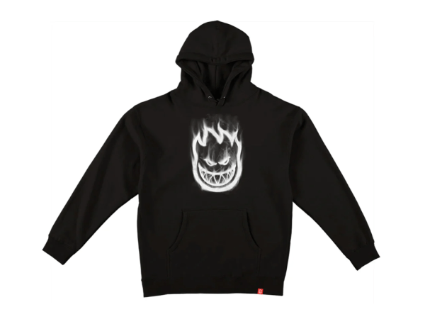 Spitfire Bighead Smoke Hoodie (Black/Grey)