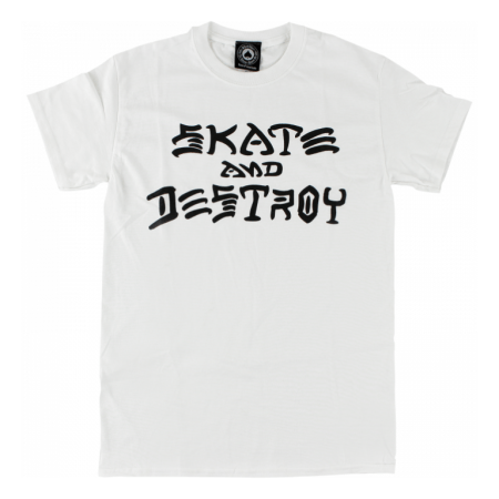 Thrasher Skate and Destroy Tee (White)