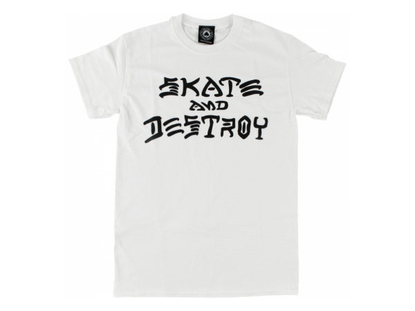 Thrasher Skate and Destroy Tee (White)