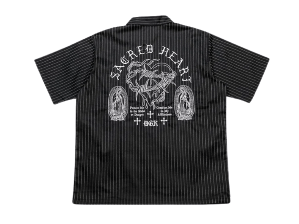 DGK Sagrado Pinstripe Work Shirt (Black)