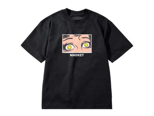 Market Smiley Eye See You Tee (Washed Black)