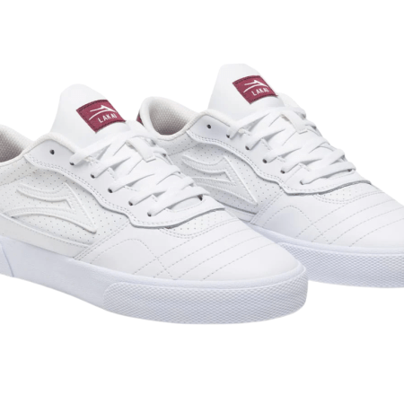 Lakai Cambridge (White/Burgundy/Leather)