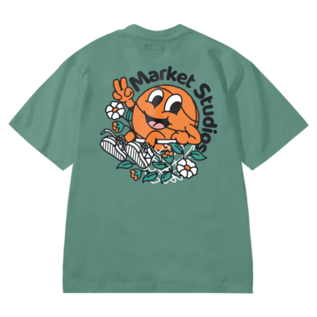 Market Chill In The Net Tee (Malachite Green)