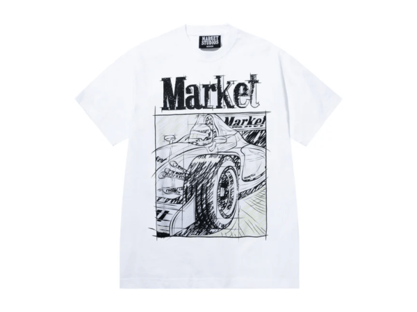 Market Scribbled Formula Tee (White)