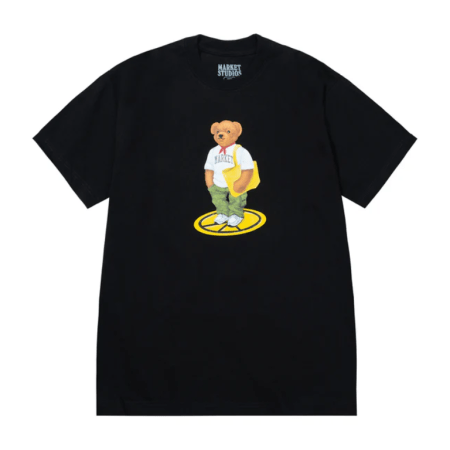 Market Stand For Peace Bear Tee (Jet Black)