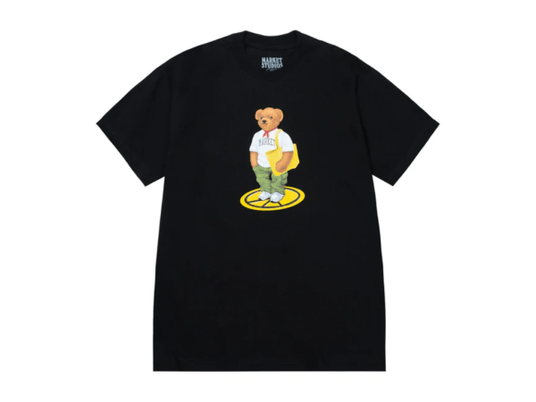 Market Stand For Peace Bear Tee (Jet Black)