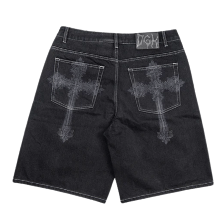 DGK Sovereign Denim Shorts (Washed Black)